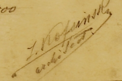 Semnătura arh. Z. Kofsinsky