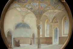 Sala Voievozilor - extindere Caru cu bere - acuarelă de arh. C.B. Cretzoiu - 1916