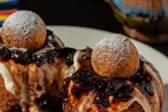 Delicious “Romanian” doughnuts with sweet cheese, sour cream and homemade jam