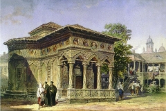 Biserica Stavropoleos - București, 1868 (desen de Lancelot)