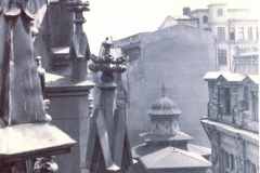 Biserica Stavropoleos, vazută din înălțimea clădirii Caru'cu bere - 1939