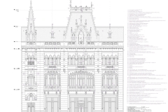 Reabilitare fațada Caru cu bere - sumar elemente, proiectant: studio CASA VOC - 2013