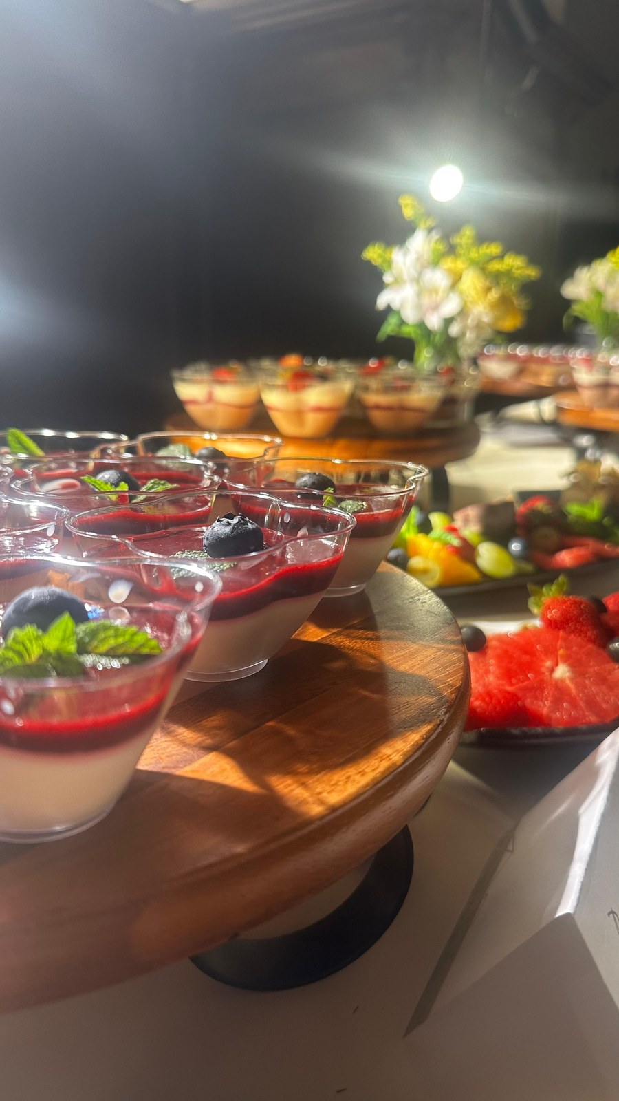 Panna cotta cu fructe de pădure